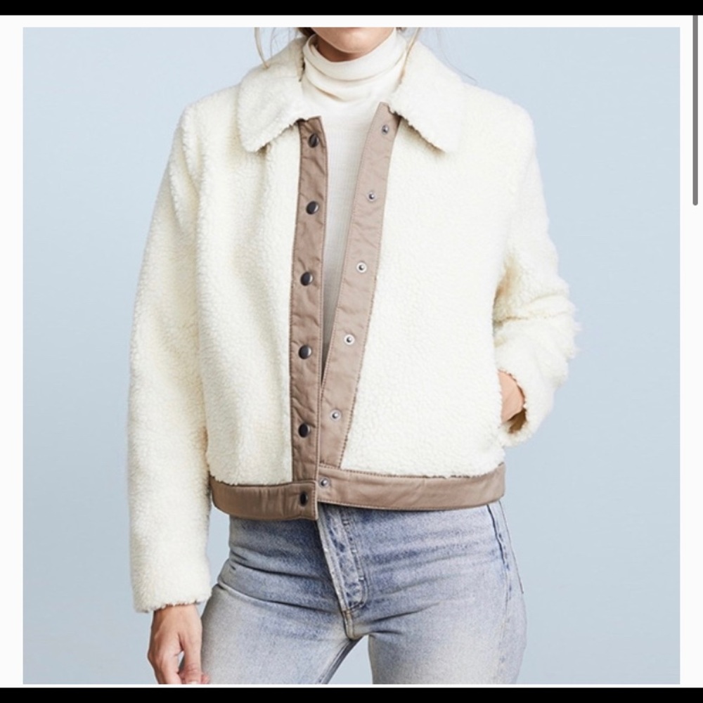 Madewell Portland Snap Front Sherpa Jacket